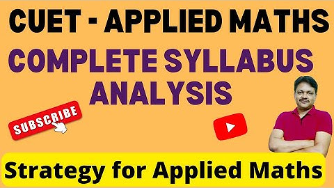Strategy for CUET Preparation Applied Maths | How to prepare for CUET Applied maths | gaur Classes