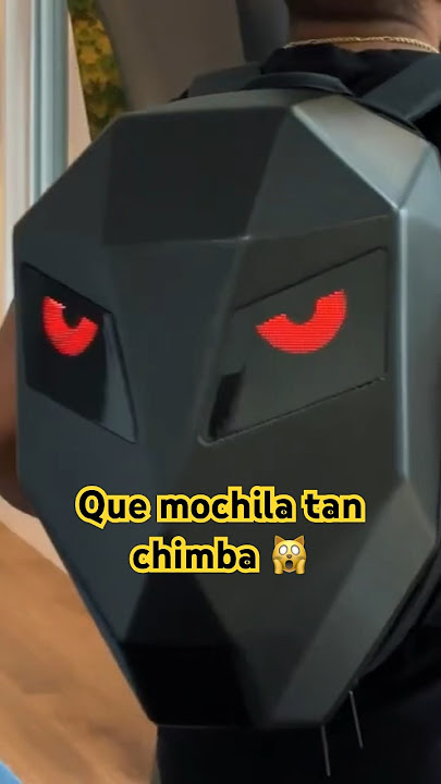 Así es la MOCHILA con OJOS LED 👀 para MOTO 🏍️👽 El BAGPACK último!