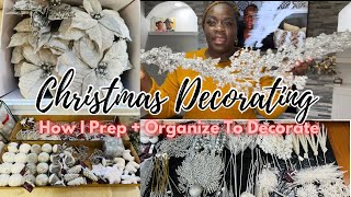 CHRISTMAS DECORATING PREP 1 🎄Lets Get Ready For Christmas! How I prep my christmas tree decorations
