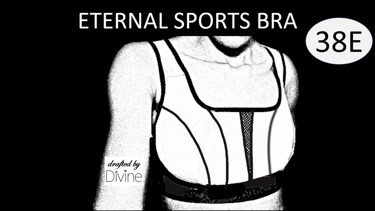 Free 38E Eternal Sports Bra PDF Pattern V Mesh design - YouTube