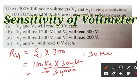 Sensitivity of Voltmeter