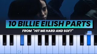 10 Billie Eilish Song parts from 'Hit Me Hard And Soft' (Piano Tutorials) screenshot 5