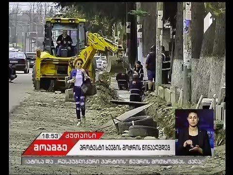 ქუთაისში მრავალწლიანი მწვანე ნარგავების დაზიანებას აპროტესტებენ