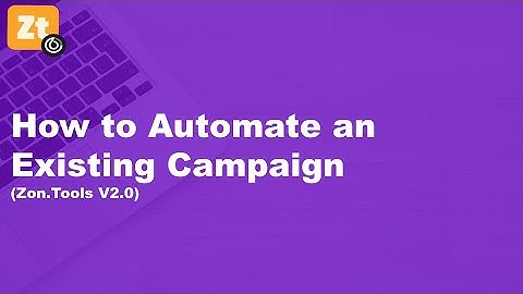 Zon.Tools V2.0: How to Automate an Existing Campaigns