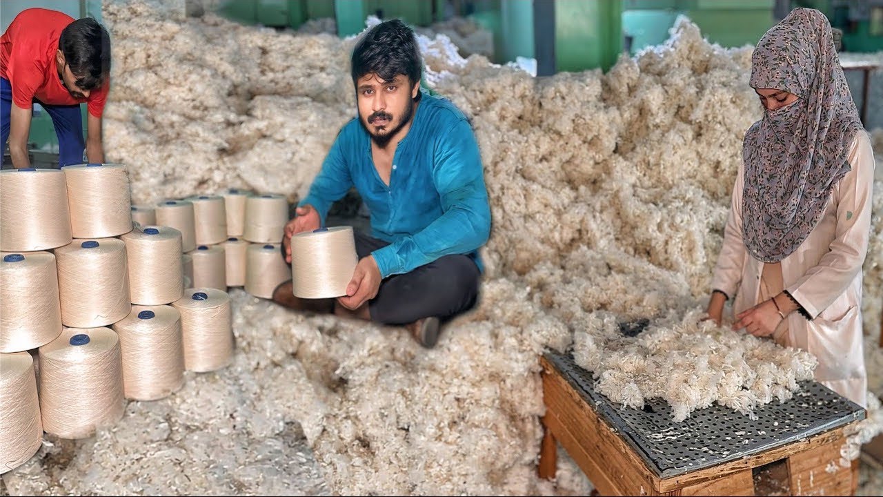 Cotton To Yarn Manufacturing Process In Huge Cotton Mill with Amazing Technology | Mass Production