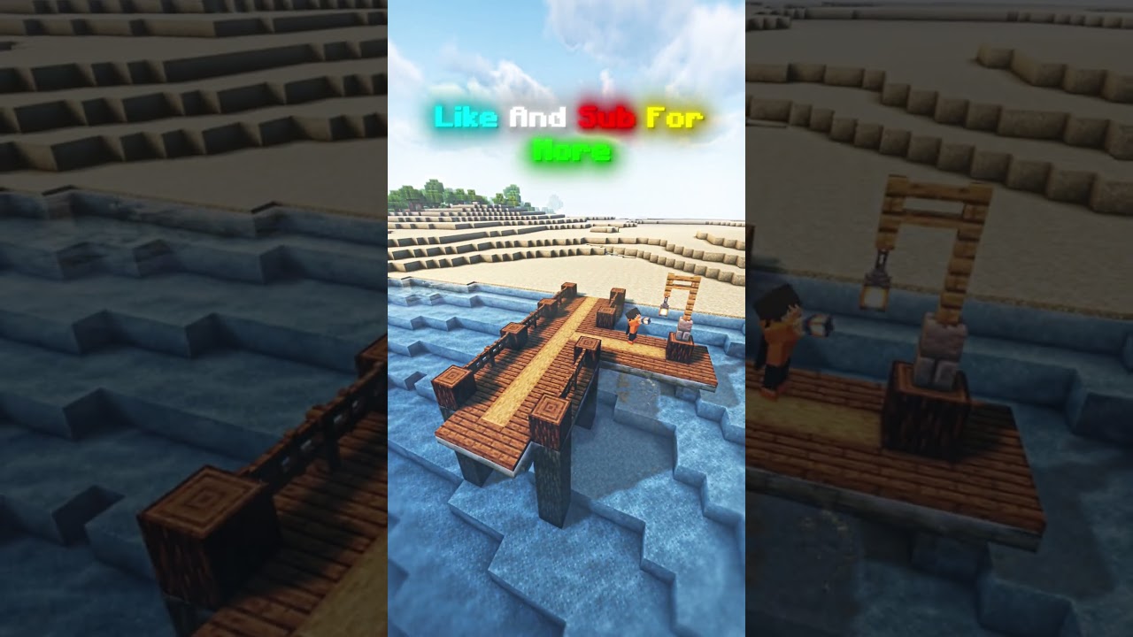 Easy Simple Boat Dock Minecraft 1.21+🛶😱-  