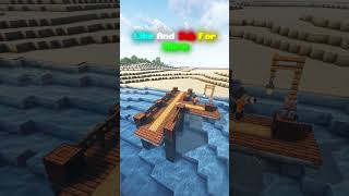 Easy Simple Boat Dock Minecraft 1.21+🛶😱-  #shorts #minecraft #hindi #freefire