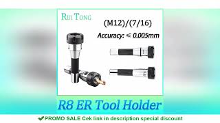 R8 ER Tool Holder R8 ER16 ER20 ER25 ER32 ER40 M12 Collet Chuck Milling Machine Milling Tool Holder R