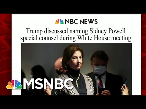 Trump Discussed Naming Sidney Powell Special Counsel | Morning Joe | MSNBC