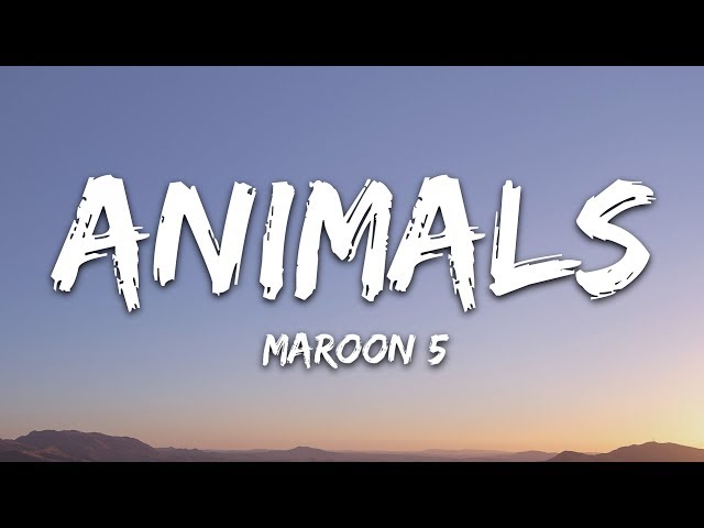 Maroon 5 - Animals (Lyrics) class=