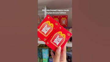 Bts Happy Meals Part 3 Unboxing!!  #bts #btsmeal #tinytan #mcdonalds #fyp #asmr #blindbox #unboxing