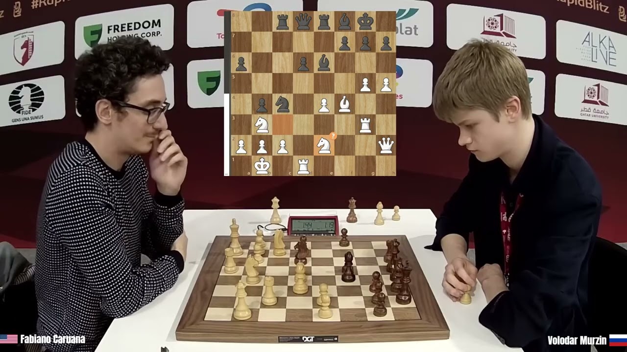 Fabiano Caruana (2751) vs Volodar Murzin (2647) - FIDE World Blitz Championship 2025