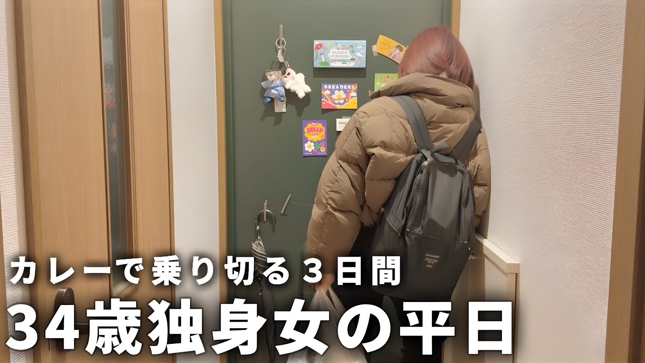 【手取り19万】34歳独身女の平日| 節約して自炊する毎日【一人暮らし】