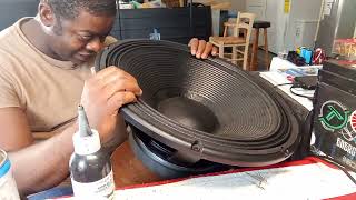 LASE  LF 18  3600W Speaker Spider Separated From Voice Coil Quick FIX 🙏🏽
