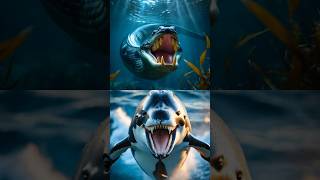 anaconda vs tarantula vs (shark, killer whale, caiman, penguin)