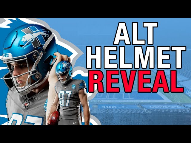 VIDEO: Detroit Lions unveil 2023 alternate helmet design - Pride Of Detroit