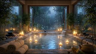 You Step Into a Quiet Luxury Spa at Night 🌊 Piano & Water Ambience for Deep Relaxation