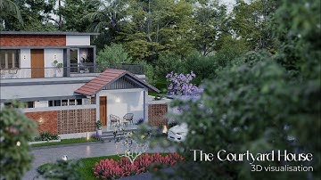The Courtyard House | Mixed Roof Design | D5 Render | Architecture | Terra Architects | Kerala