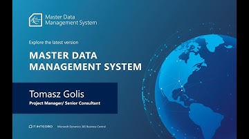Master Data Management System (MDMS) - an add-on solution for Dynamics 365 Business Central
