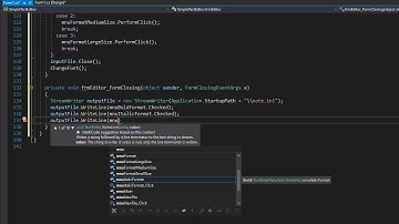 C# Projects for Beginners: Creating Text Editor 10/16
