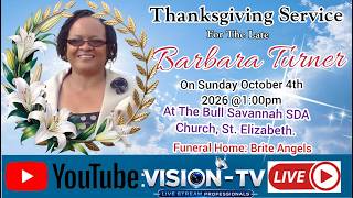 Barbara Fay Turner (Thanksgiving Service)