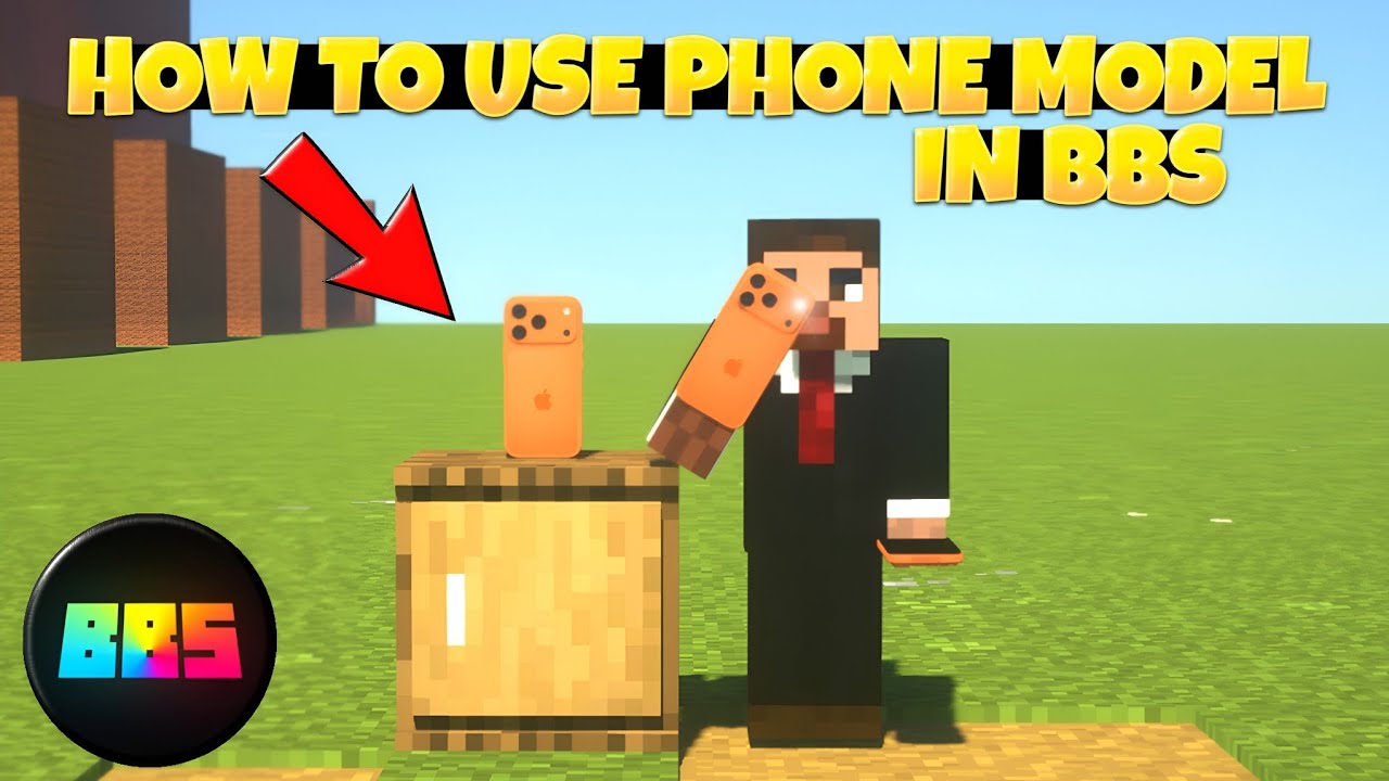 How To Use Phone Model In Minecraft BBS MOD - YouTube