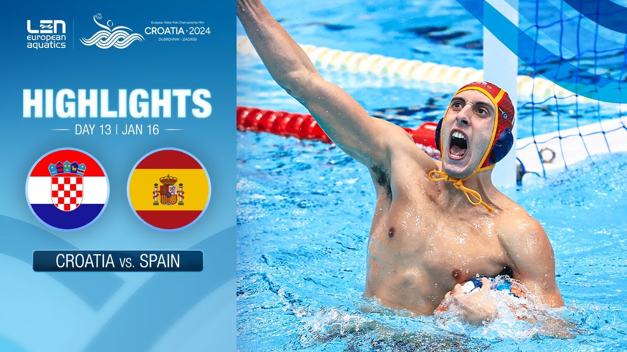 Final: Croatia vs. Spain | Highlights | European Water Polo