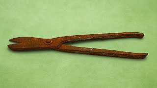Rusty Sheet Metal Shears Restoration | From Rusted Relic to Sharp Precision