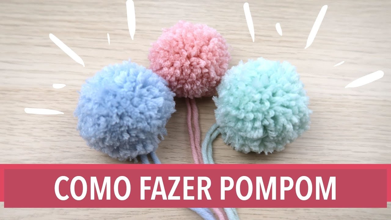 ⭐️ Como Fazer Pompom Muito Fácil - Passo a Passo por Rosiene