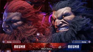 Street Fighter 6 : Akuma Costume 1 Colors and Faces!