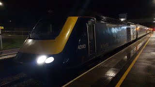 43183 &amp; 43179 seen at a dark Inverness Airport 17/1/26