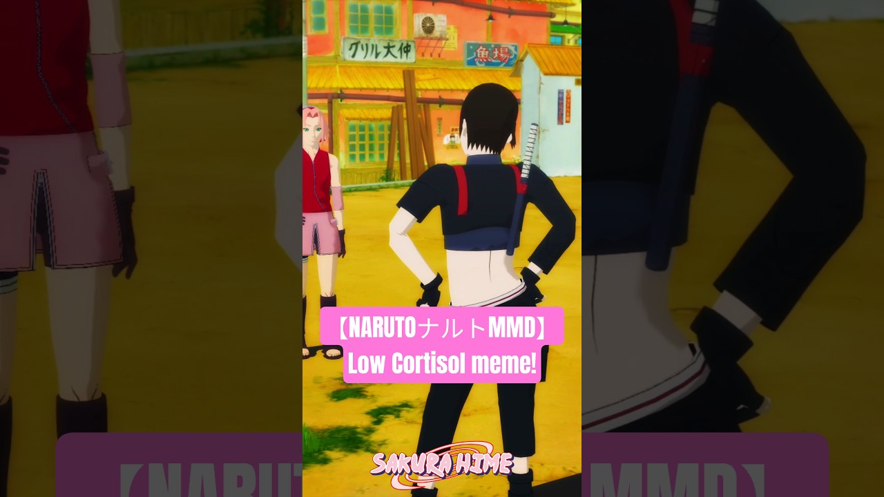 NARUTO ナルト × MMD | Low Cortisol ft.Naruto×Sakura×Sai #mmd #mikumikudance #naruto #ナルト #anime #shorts