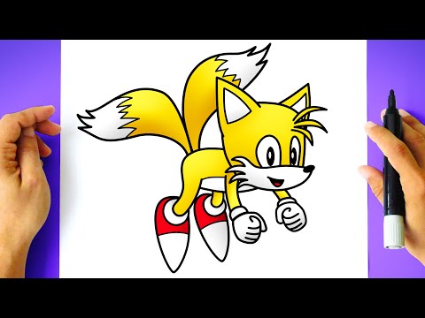 Hoje vamos aprender a desenhar o Tails! Legal né? ✍️ Assista o vídeo c