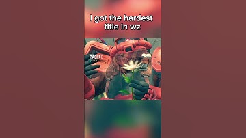 I got the HARDEST title in warzone #warzone #callofduty #cod