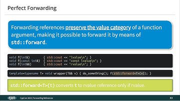 Back to Basics: Forwarding References - How to Forward Parameters in Modern C++ - Mateusz Pusz  2023