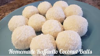 Homemade Raffaello Coconut Balls || 3 Ingredients, no cooking, no baking