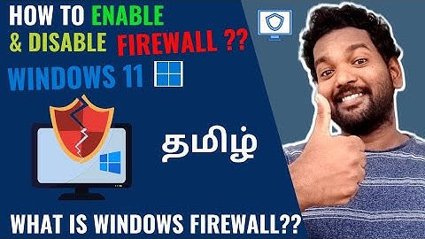 How To Enable And Disable Windows Firewall in Windows 11 | Tamil | RAM Solution