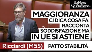 Patto di stabilità, Ricciardi: "La maggioranza dica cosa vuole: dicono bene ma in Ue si astengono"