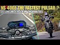 Top speed test of bajaj pulsar ns400z all gears top speed