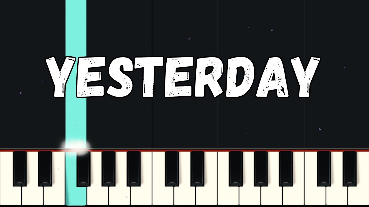 Yesterday - The Beatles | Beginner Piano Tutorial Easy - YouTube