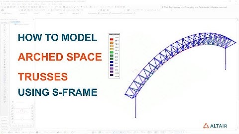 Modeling a Space Truss using Altair S-FRAME