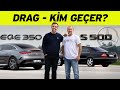 Mercedes s500 w220 vs eqe 350  drag