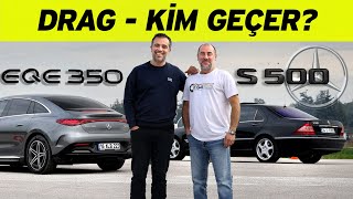 Mercedes S500 W220 vs EQE 350 | Drag