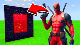 How To Make A Portal To DEADPOOL in Minecaft Pocket Edition/MCPE