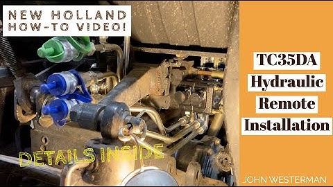 TC35DA Hydraulic Remotes Installation
