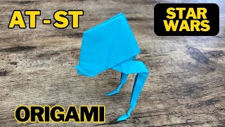 AT-ST Origami StarWars Tutorial | Masterful Origami AT-ST: Recreate the Iconic Star Wars Walker!