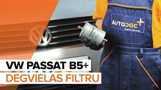 Kā nomainīt Degvielas filtrs VW PASSAT Variant (3B6) - video ceļvedis