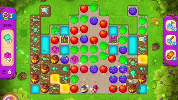 GardenScapes Level 2414 no boosters (13 moves)