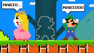 Mario challenges Hide and Seek with Luigi, Peach in Super Mario Bros.?