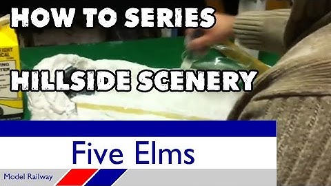 Model railway hillside scenery example (How to series)